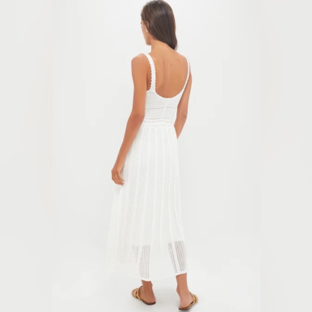 Moon River Ivory Knit Midi Dress - Picture 2 of 6